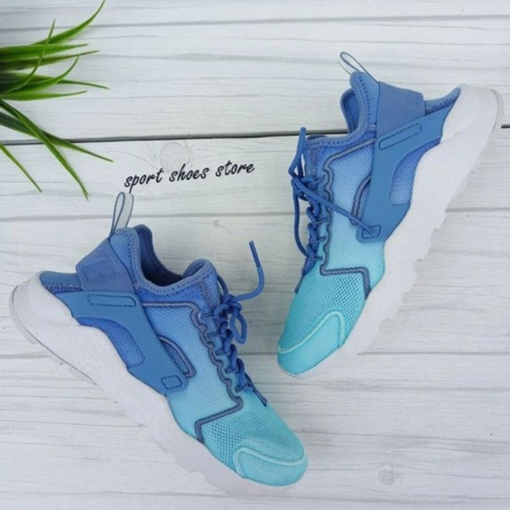 7 WOMEN'S NIKE HUARACHE RUN ULTRA BLUE 833292-401 BLUE WHITE
